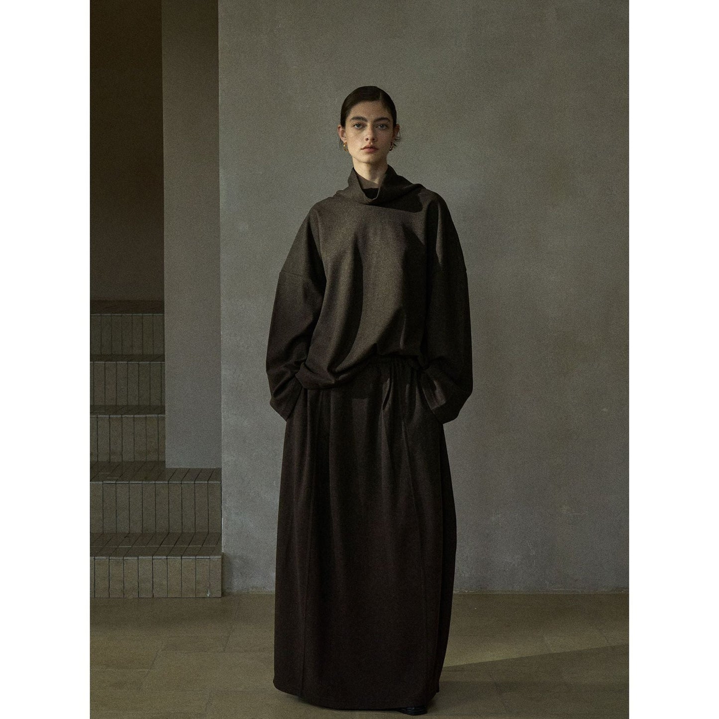 Autumn new wool turtleneck loose lazy atmosphere knitted sweater