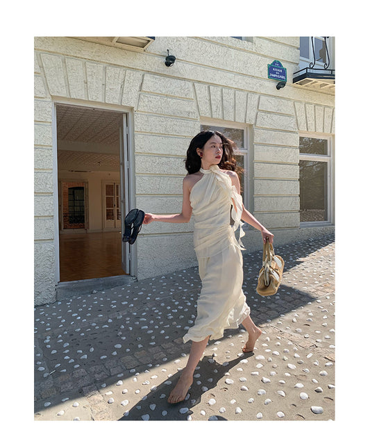 Fashion suit Sleeveless neck two-piece set