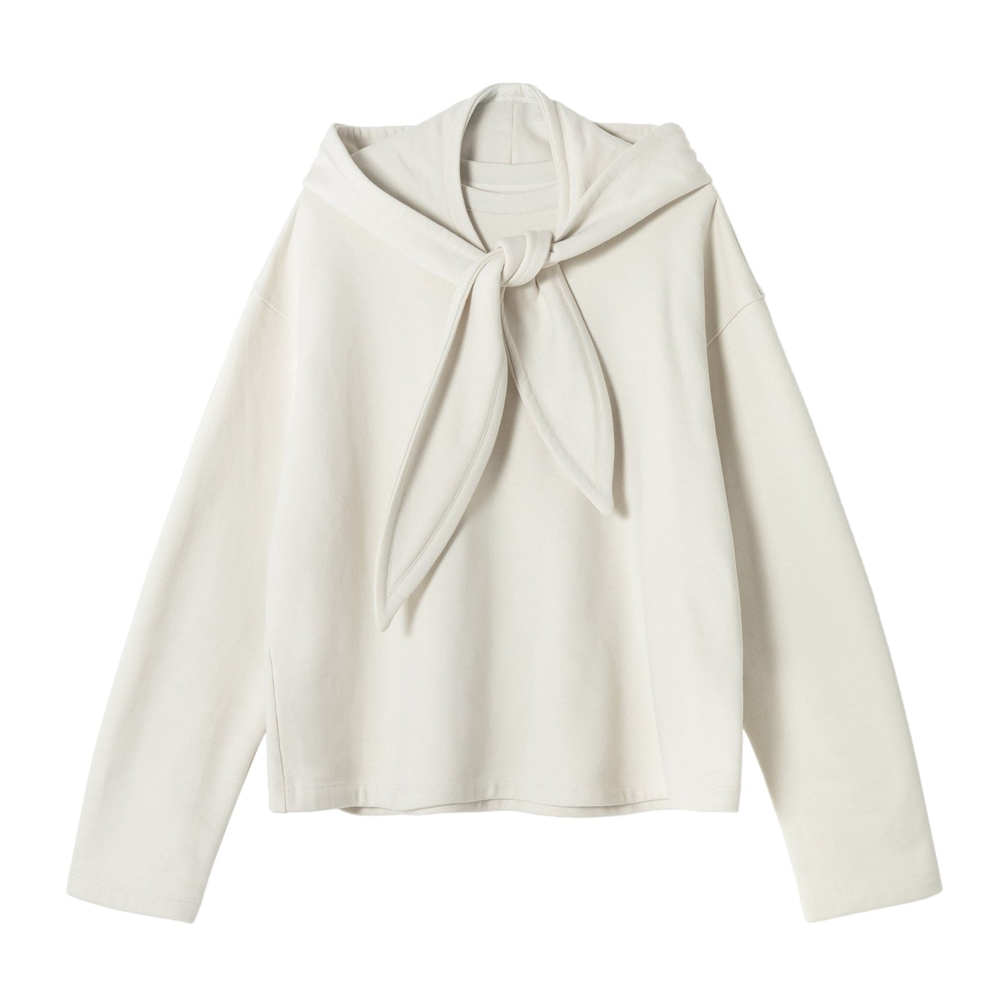 Soft Cotton Sweater with Detachable Shawl Hood | Skin-Friendly Winter Knit