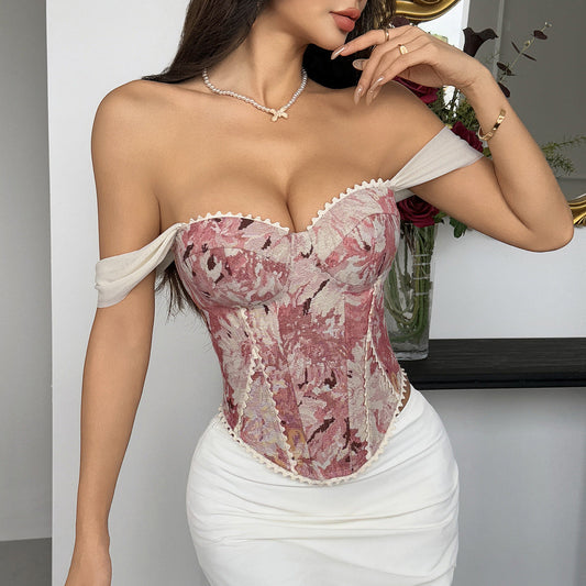 Jacquard Corset Top