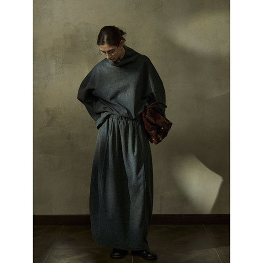 Autumn new wool turtleneck loose lazy atmosphere knitted sweater