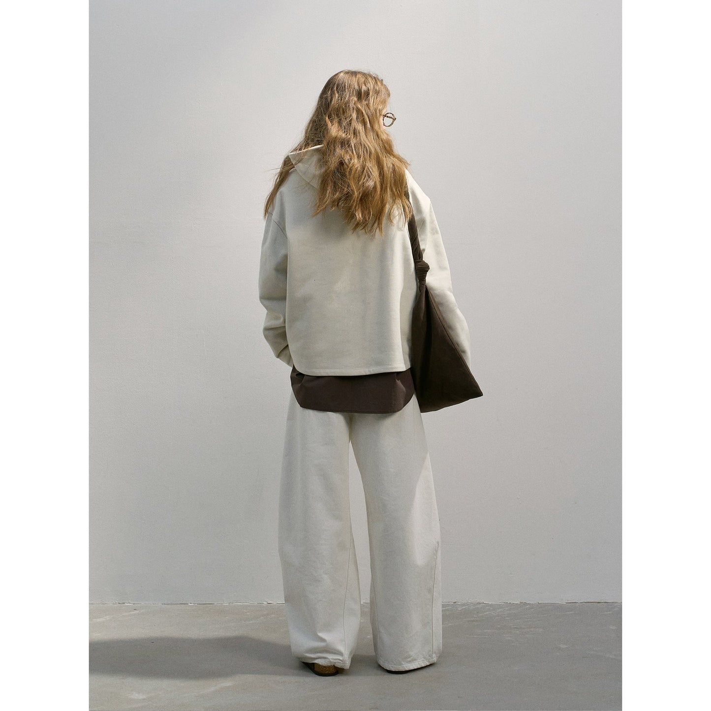 Soft Cotton Sweater with Detachable Shawl Hood | Skin-Friendly Winter Knit