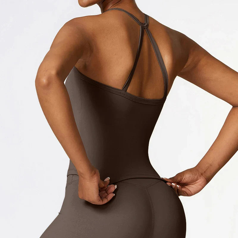 2-Piece Sports Bra & Leggings Set | Women's Push Up Gym Yoga Workout Suit